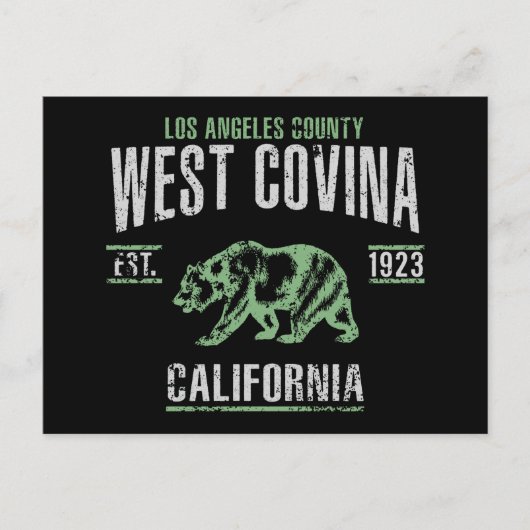 West Covina Postkarte (Vorderseite)