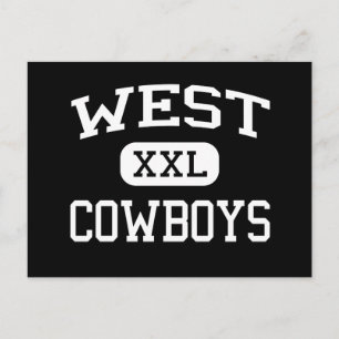 West - Cowboys - High School - Denver Colorado Postkarte