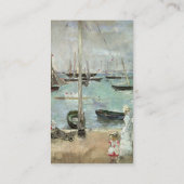 West Cowes, Isle of Wight von Berthe Morisot Visitenkarte (Rückseite)