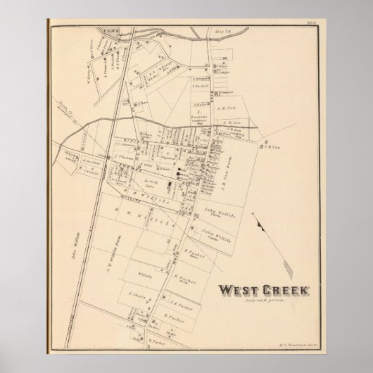 West Creek, New Jersey Poster (Vorne)