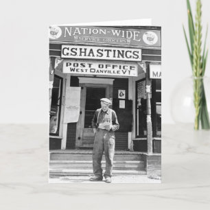 West Danville, VT, Post, 1940er Karte