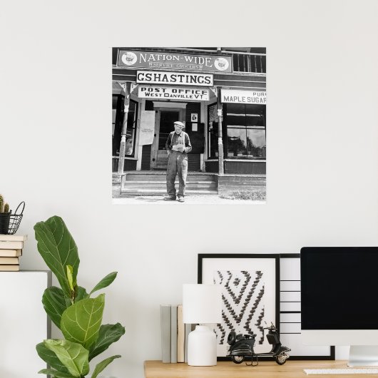 West Danville, VT, Post, 1940er Poster (Heimbüro)