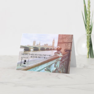 WEST DER THAMES-Grußkarte Dankeskarte