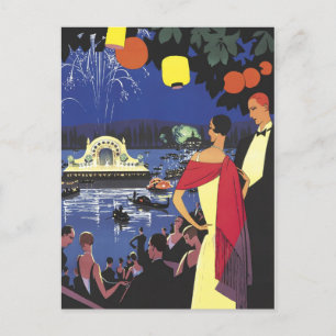 West Egg Gatsby Party Postkarte