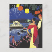 West Egg Gatsby Party Postkarte (Vorderseite)