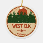 West Elk Wilderness Colorado Keramik Ornament (Vorne)