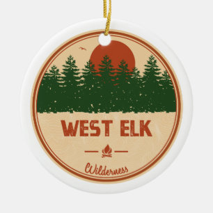 West Elk Wilderness Colorado Keramik Ornament