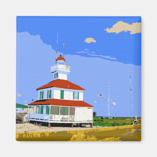 West End-Leuchtturm-Aquarell Magnet