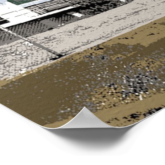 West End Lighthouse Watercolor Poster (Ecke)