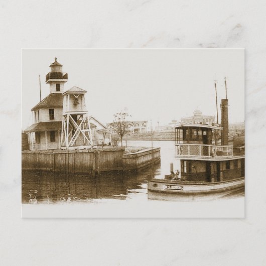 West End New Orleans 1906 Postkarte (Vorderseite)