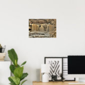 West Falls of the Black River, Elyria, Ohio Poster (Heimbüro)