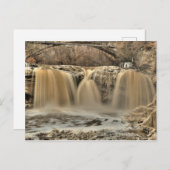 West Falls of the Black River, Elyria, Ohio Postkarte (Vorne/Hinten)