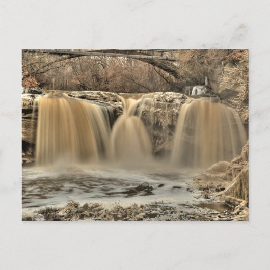 West Falls of the Black River, Elyria, Ohio Postkarte (Vorderseite)