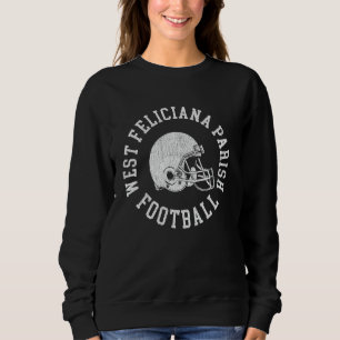 West Feliciana Parish Football Retro-Fußball Sweatshirt