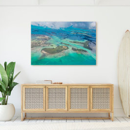 West-Florida-Inseln vom Himmel aus Leinwanddruck