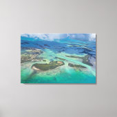 West-Florida-Inseln vom Himmel aus Leinwanddruck (Vorderseite)