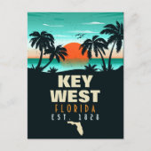 West Florida Sunset Vacation Souvenirs 80er Postkarte (Vorderseite)
