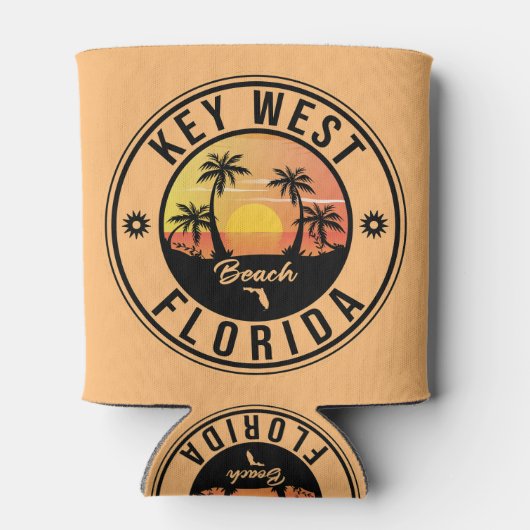 West Florida Sunset Vacation Souvenirs Dosenkühler (Rückseite)