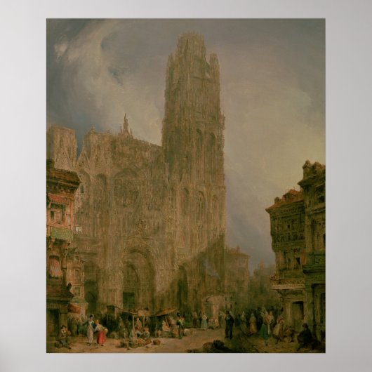 West Front of Notre Dame, Rouen Poster (Vorne)