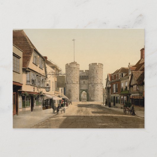 West Gate, Canterbury, Kent, England Postkarte (Vorderseite)