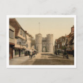 West Gate, Canterbury, Kent, England Postkarte (Vorderseite)
