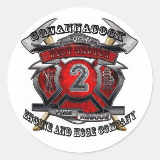 West Groton Maltese Runder Aufkleber (Vorderseite)