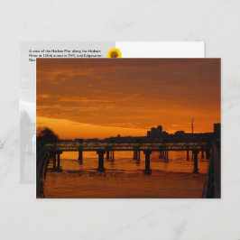 West Harlem Piers, NYC - H Postcard Postkarte