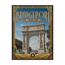 West Hartford Connecticut Vintage Art Deco Golden
