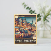 West Hartford, Connecticut | Vintage Postkarte (Stehend Vorderseite)