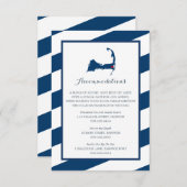 West Harwich Cape Cod Navy Blue | Unterkünfte Begleitkarte (Vorne/Hinten)