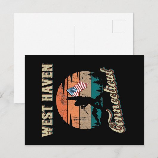 West Haven Connecticut Postkarte (Vorne/Hinten)