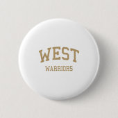 West High School Hs Torrance Ca Retro Sports Button (Vorderseite)