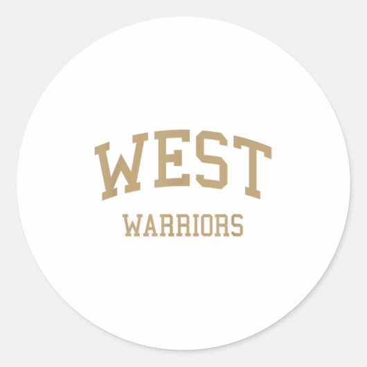 West High School Hs Torrance Ca Retro Sports Runder Aufkleber (Vorderseite)