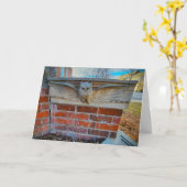 "West High School Owl" Dankeschön Karte (Gelbe Blume)