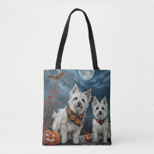 West Highland Halloween Gruselig Tasche