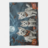 West Highland Halloween Spooky Geschirrtuch (Vertikal)