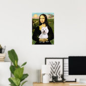 West Highland Terrier 2 - Moan Lisa Poster (Heimbüro)
