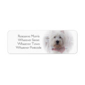 West Highland Terrier Address Label (Vorne)