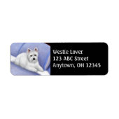 West Highland Terrier Address Label (Vorne)