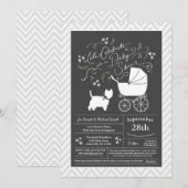 West Highland Terrier Baby Shower Gender Neutral Einladung (Vorne/Hinten)