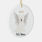 West Highland Terrier Beileid Memorial Keramik Ornament (Rechts)