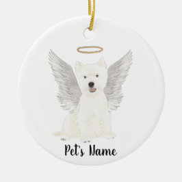 West Highland Terrier Beileid Memorial Keramik Ornament