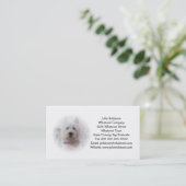 West Highland Terrier Business Card Visitenkarte (Stehend Vorderseite)