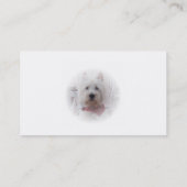 West Highland Terrier Business Card Visitenkarte (Rückseite)