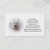 West Highland Terrier Business Card Visitenkarte (Vorderseite)