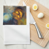 West Highland Terrier Cute Dog Halloween Jack O La Geschirrtuch (Viertel Falte)