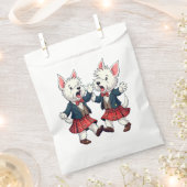 West Highland Terrier Dancing Scottish Ceilidh Geschenktütchen (Ausgeschnitten)