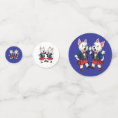 West Highland Terrier Dancing Scottish Ceilidh Konfetti (Vorderseiten)