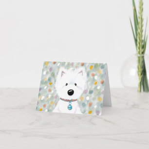 West Highland Terrier Danke-Karte Dankeskarte