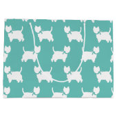 West Highland Terrier Dog Puppy Westie Große Geschenktüte (Rückseite)